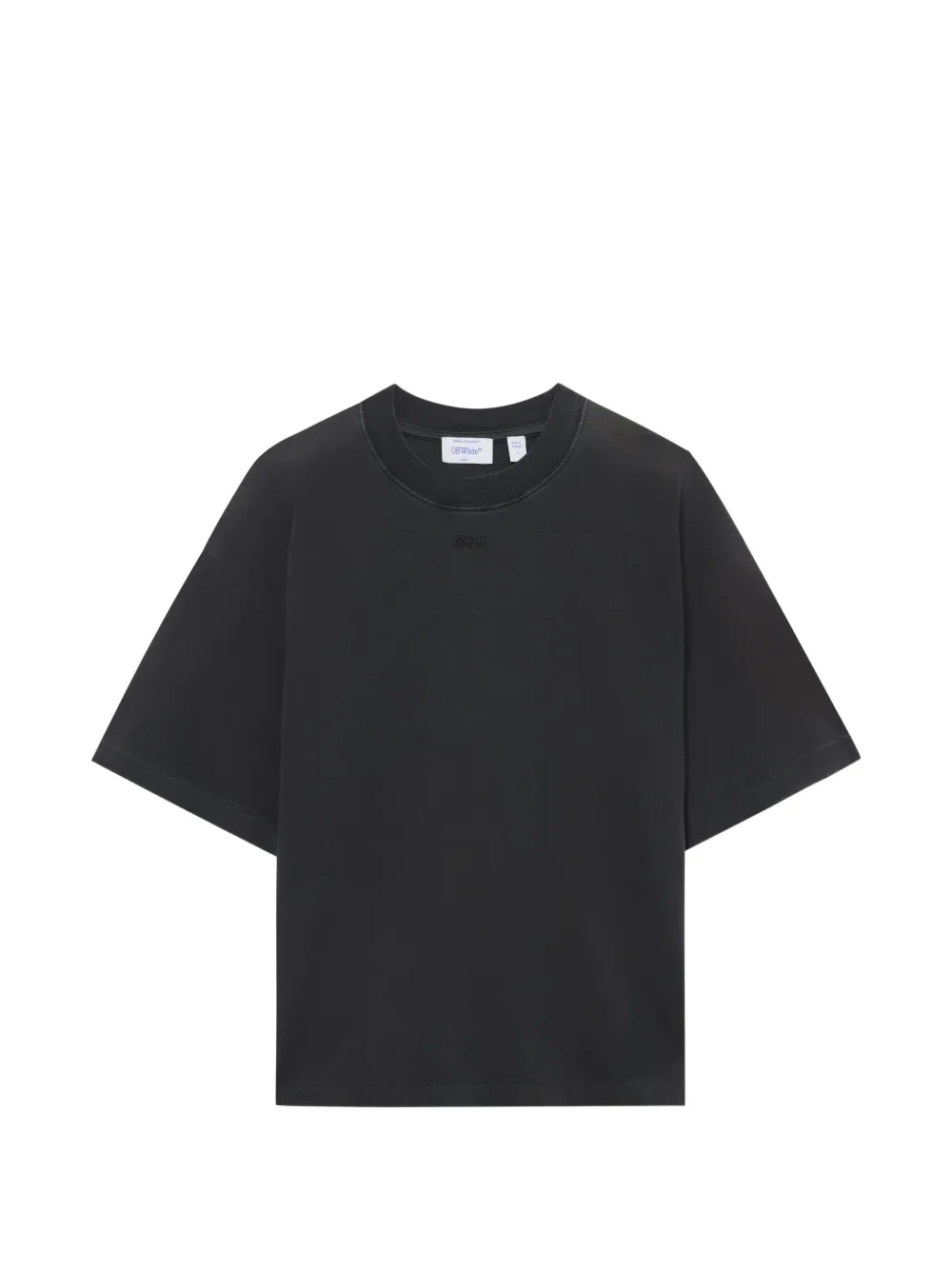 Off-White logo-embroidered T-shirt - Nero