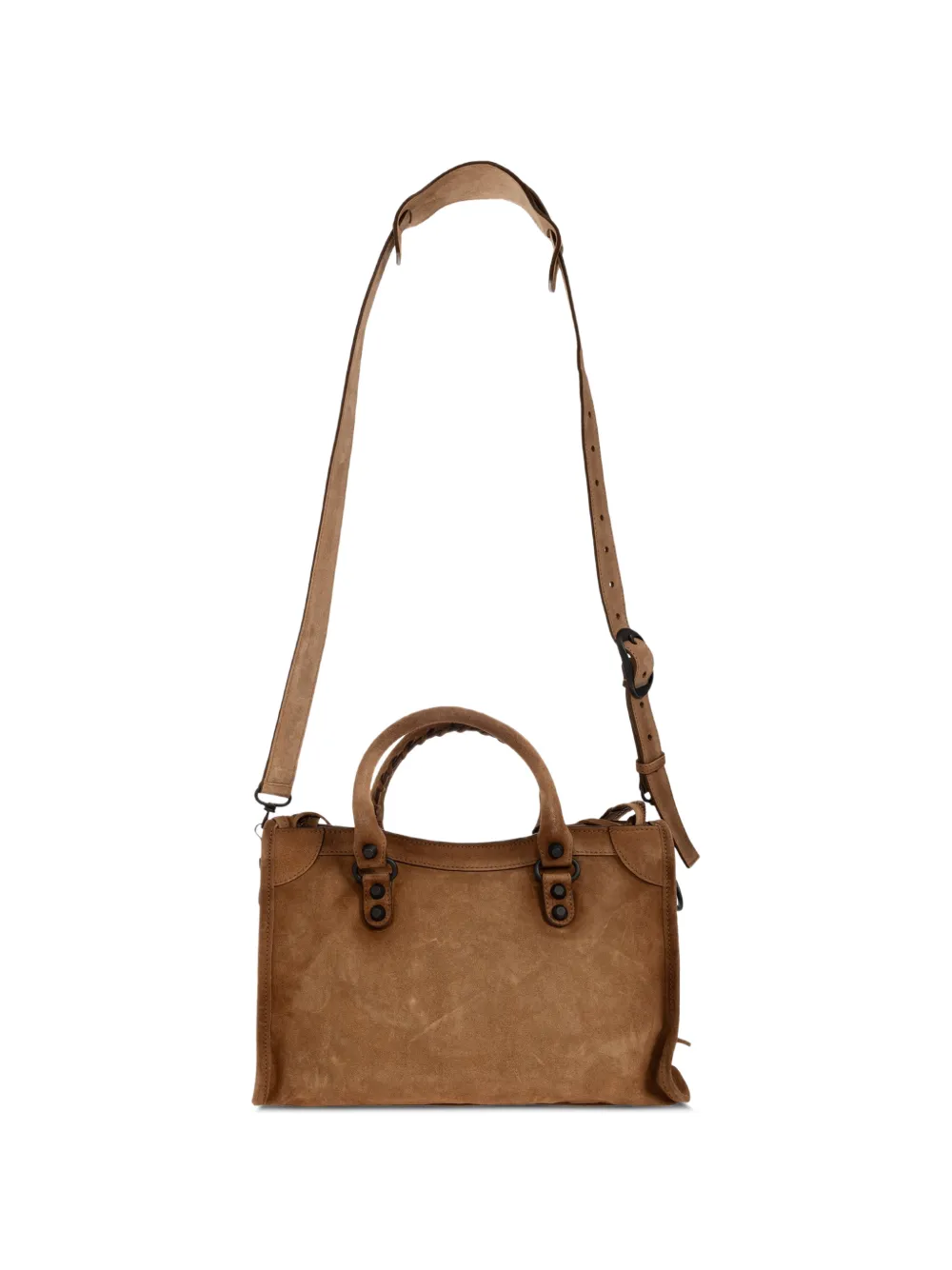 Balenciaga Kleine Le City leren shopper Bruin