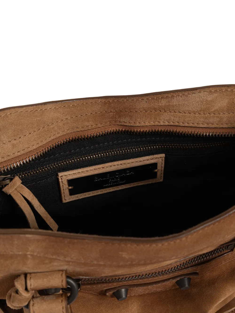 Balenciaga Kleine Le City leren shopper Bruin
