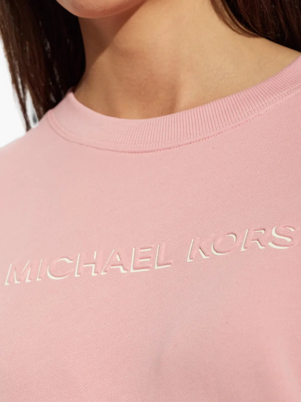 Michael Kors embroidered logo sweatshirt Roze
