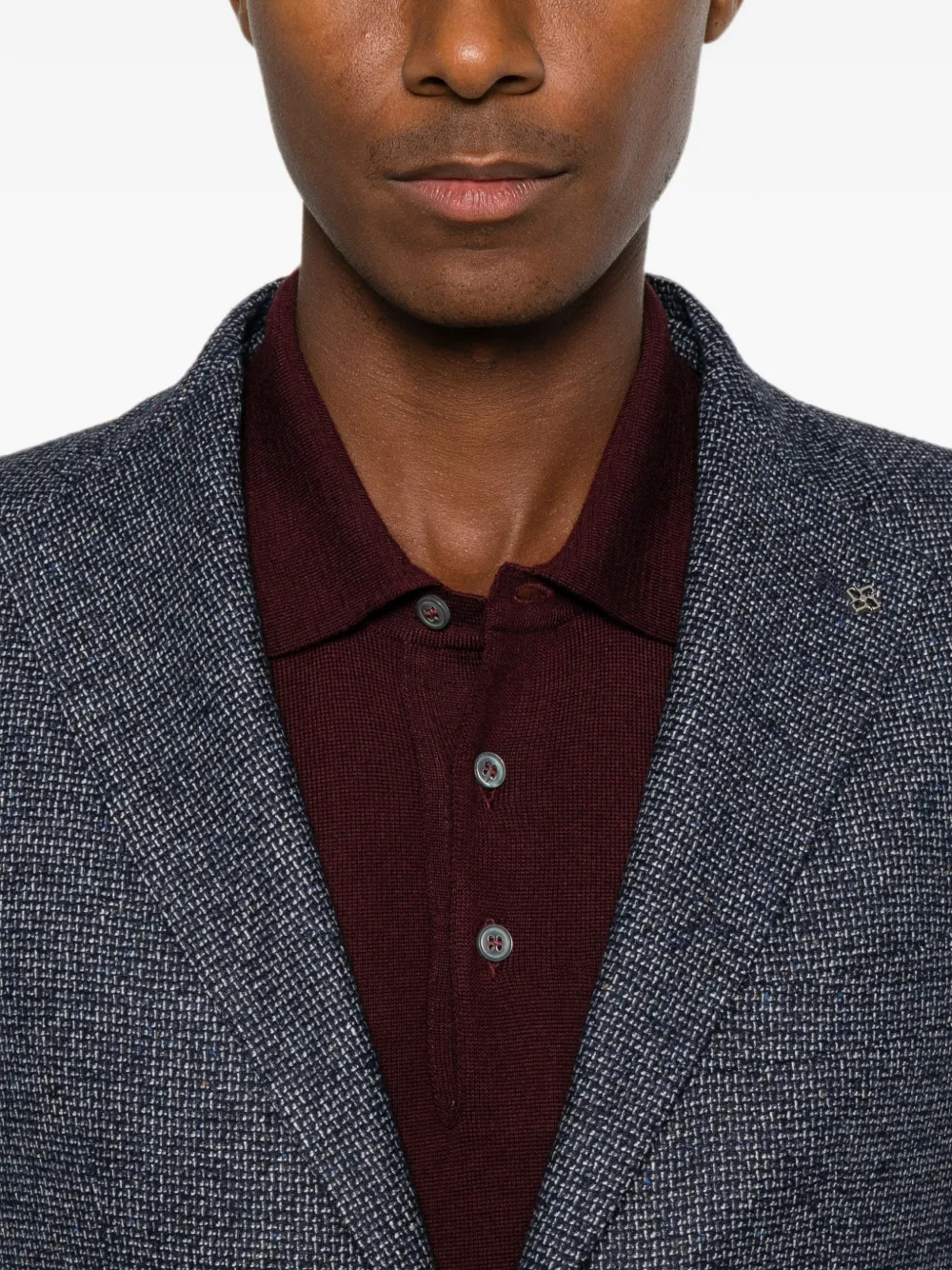 Tagliatore Blazer met enkele rij knopen Blauw
