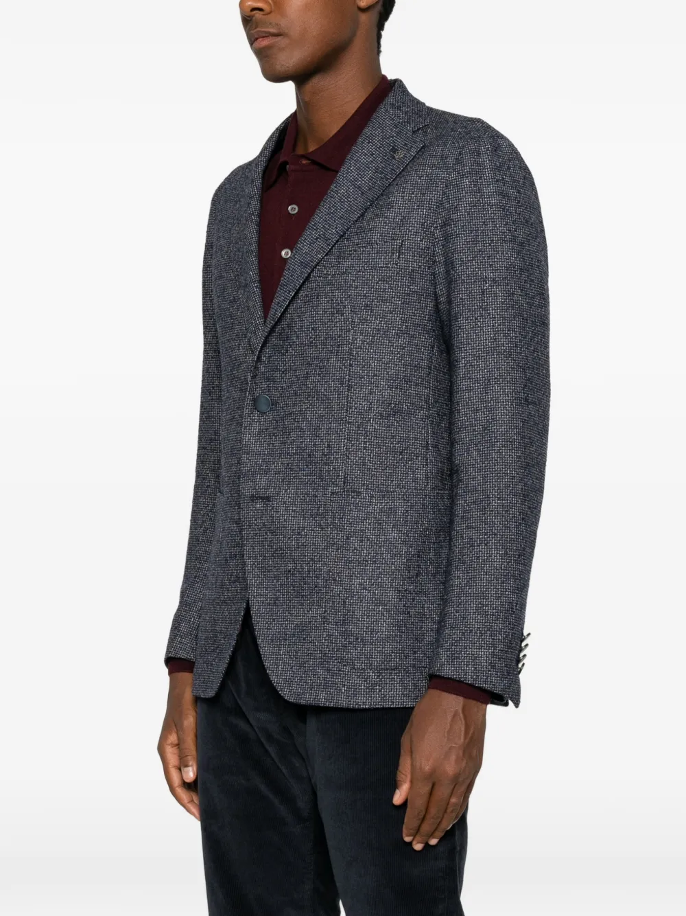 Tagliatore Blazer met enkele rij knopen Blauw