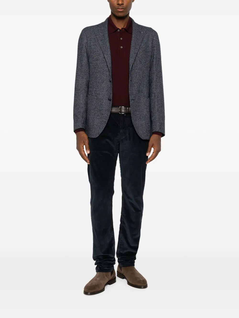 Tagliatore Blazer met enkele rij knopen Blauw