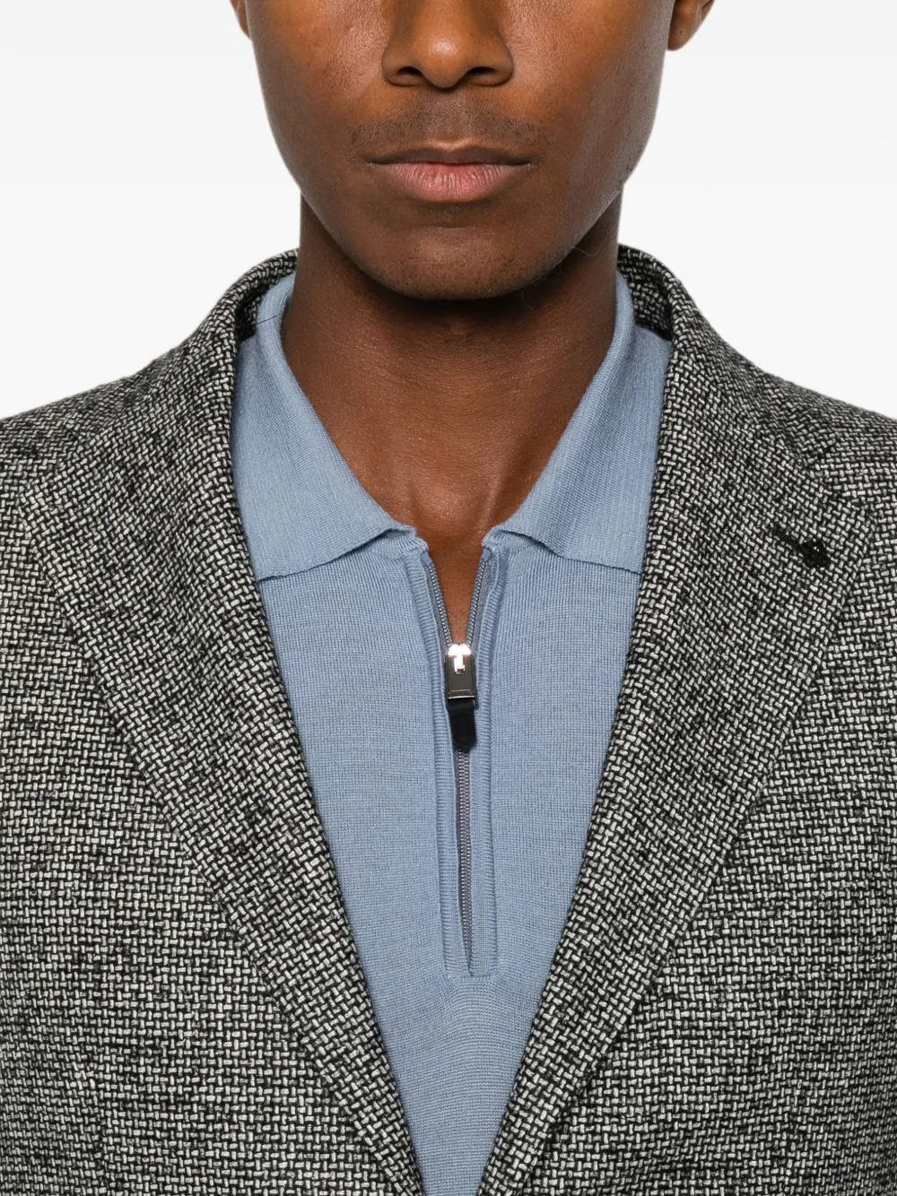 Tagliatore Blazer met enkele rij knopen Zwart