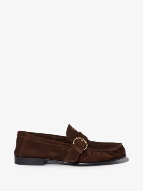 Miu Miu suede loafers with buckle