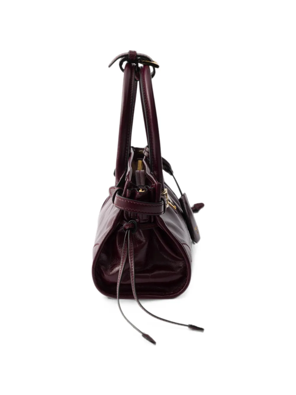 Prada Bonnie leren mini-tas Rood