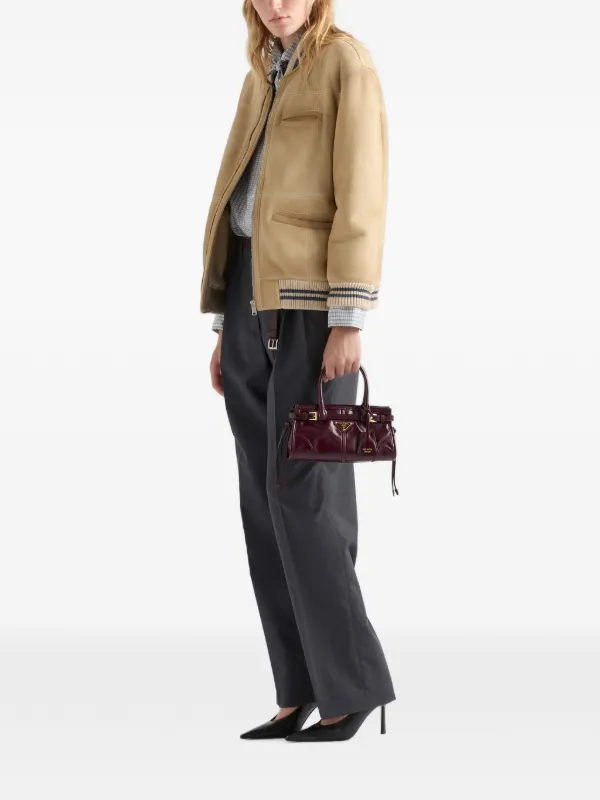 Prada Bonnie Leather mini-bag | Red | FARFETCH