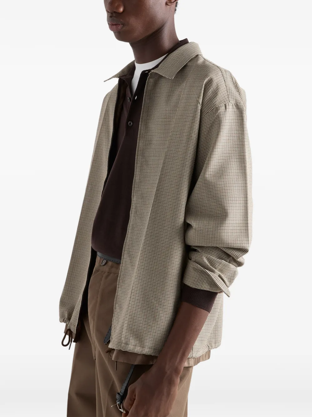 Prada Wollen overhemd Beige