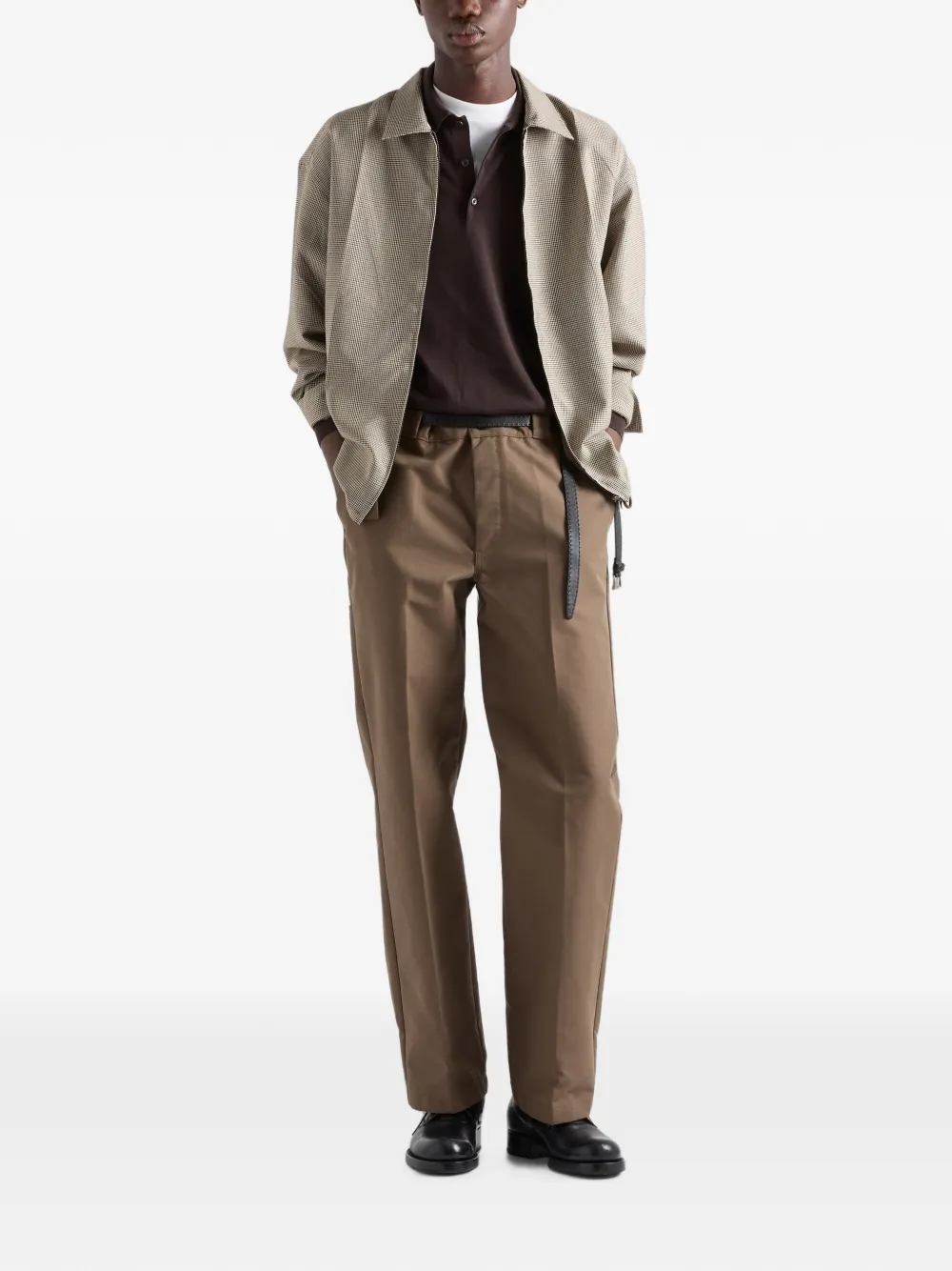 Prada Wollen overhemd Beige