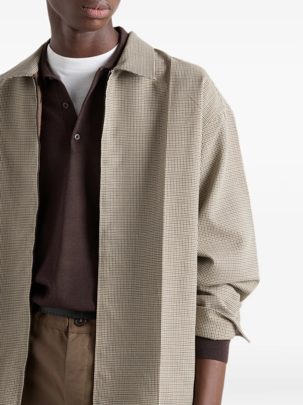 Prada Wollen overhemd Beige