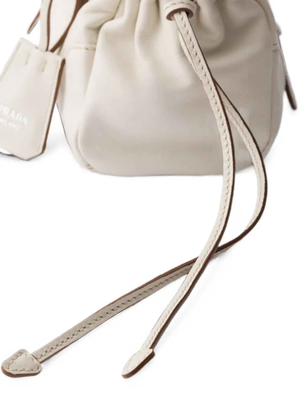 Prada Bonnie kleine leren tas Wit