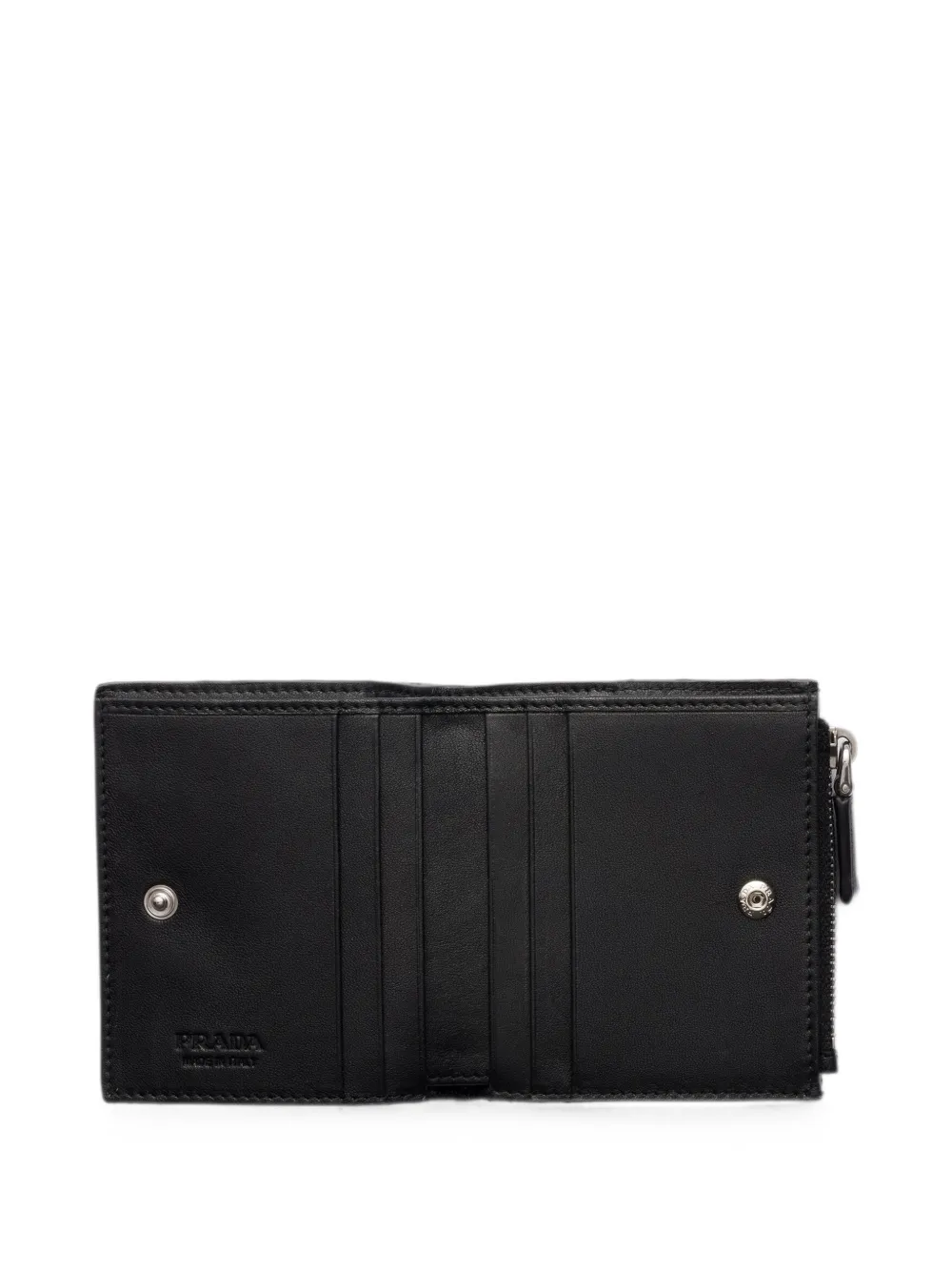 Prada Leren portemonnee Zwart