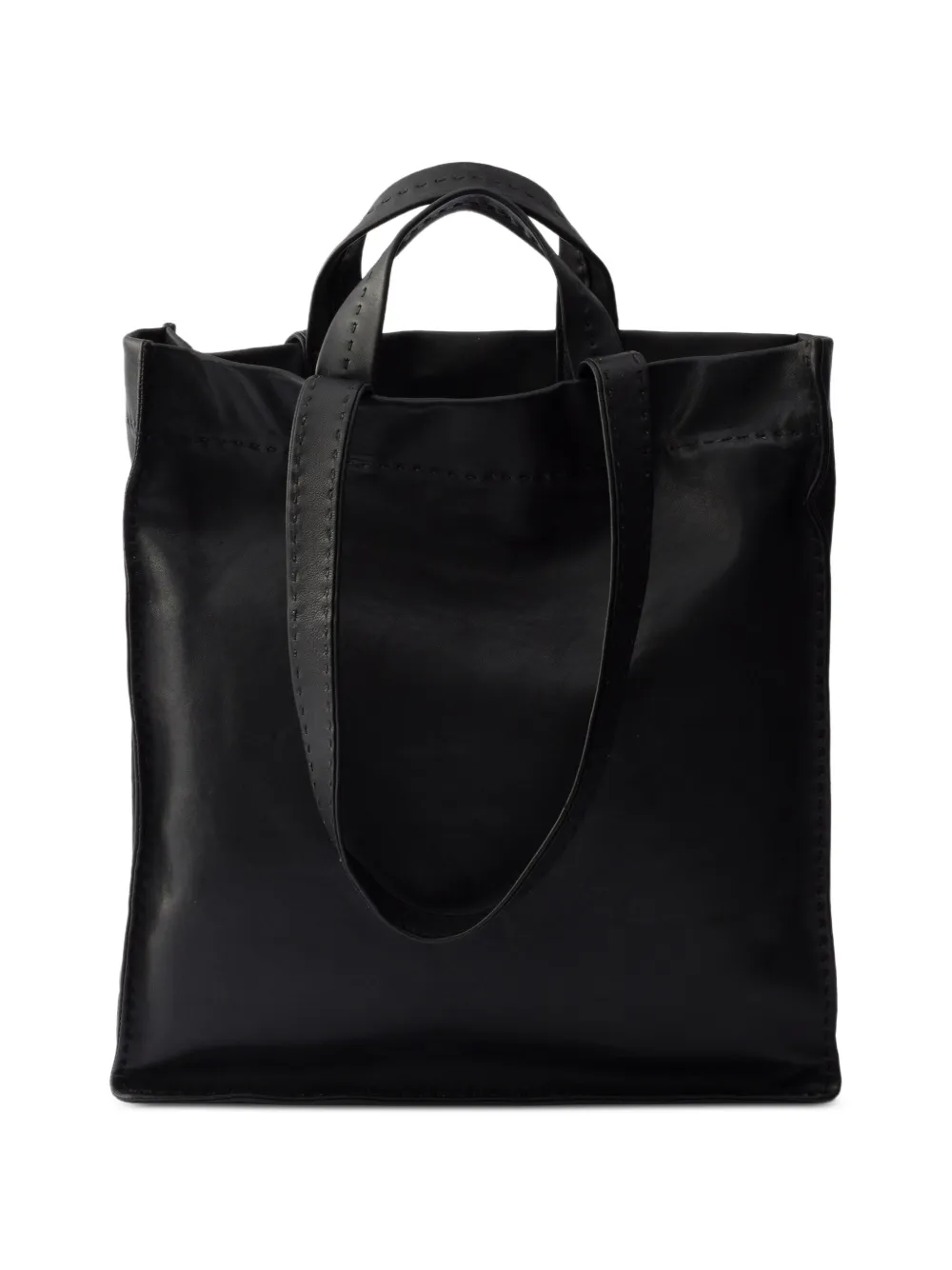 Prada Shopper van nappa leer Zwart
