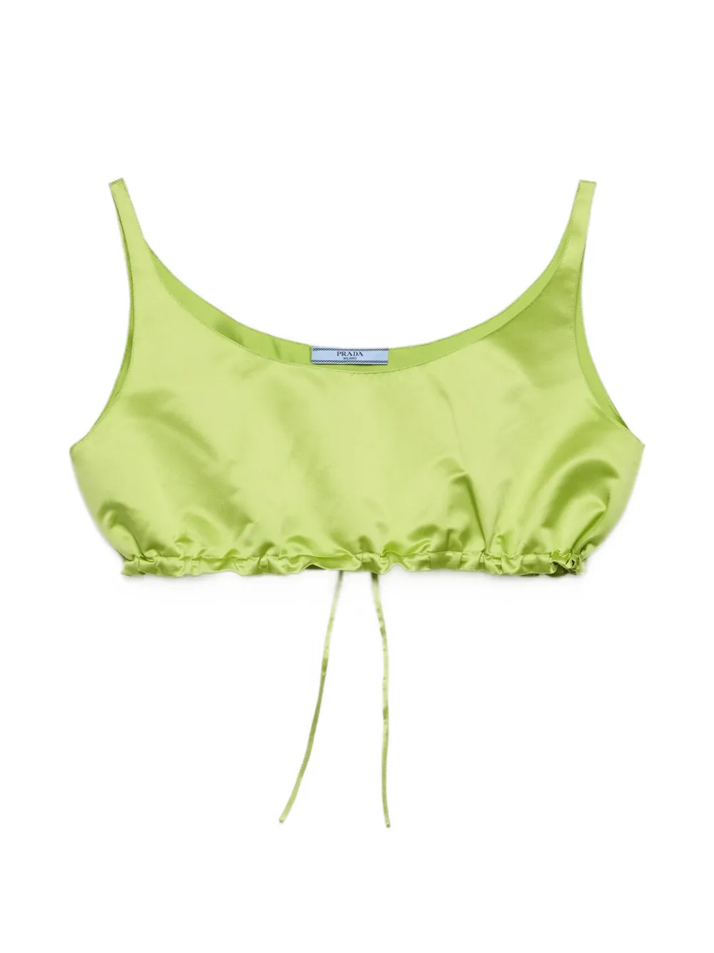 Prada Top crop Duchesse - Verde
