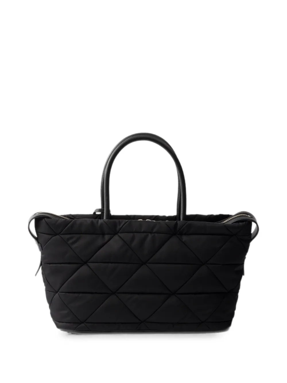 Prada Medium Re-Nylon gewatteerde shopper Zwart