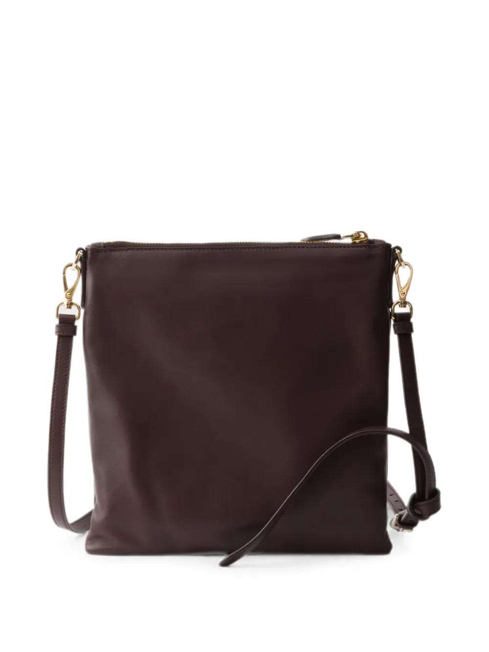 Prada Nappaleren mini-schoudertas Bruin