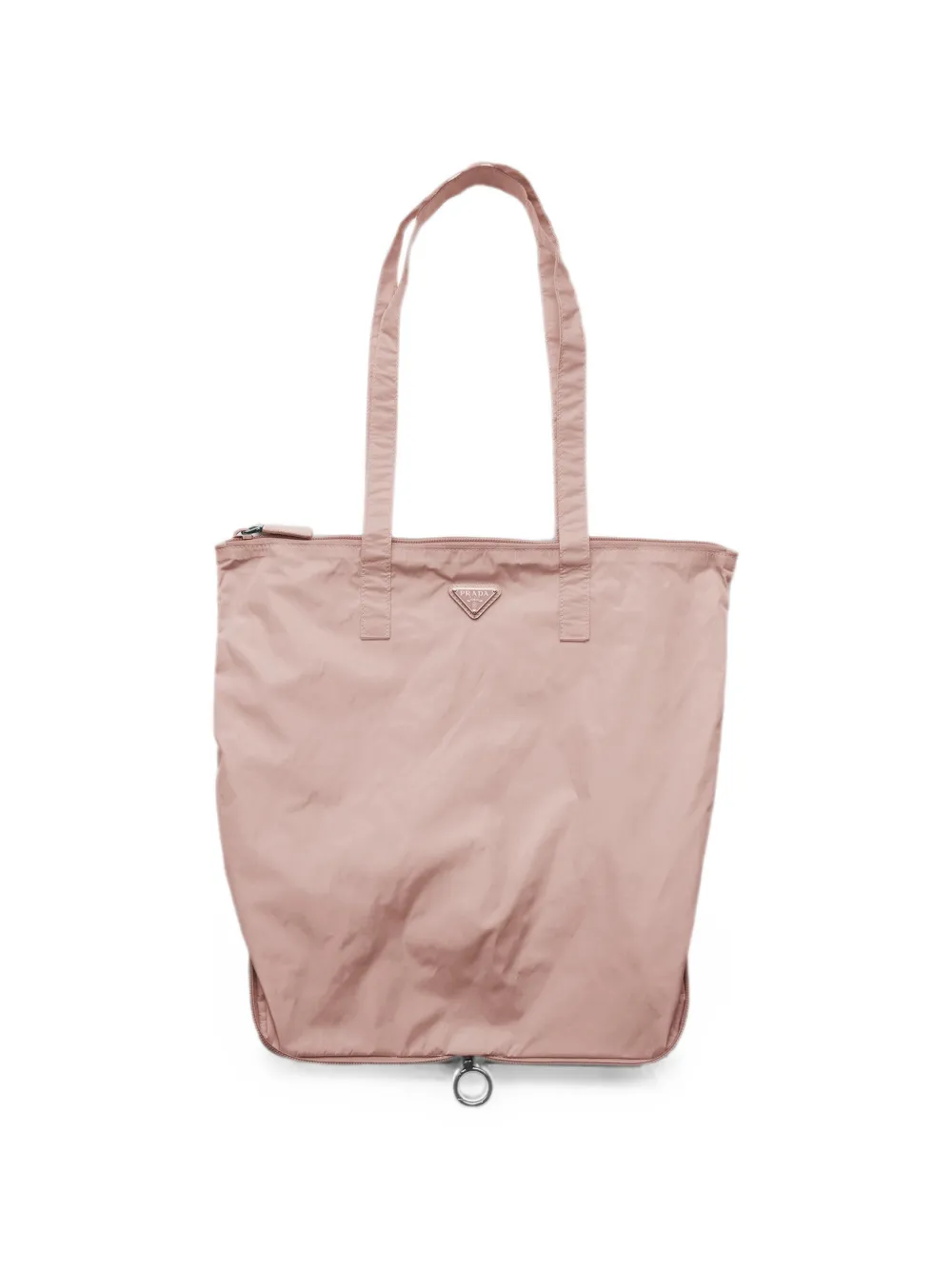 Prada Re-Nylon shopper met saffiano leren hanger Roze