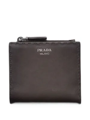 Prada Small Leather Wallet | Brown | FARFETCH