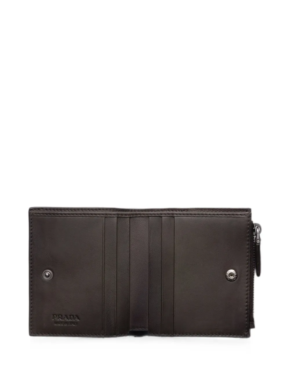 Prada Leren portemonnee Grijs