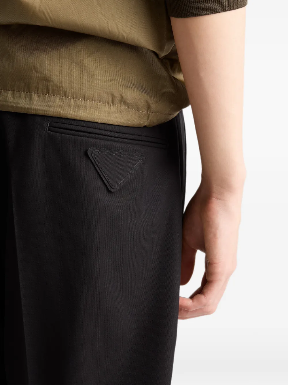 Prada Katoenen bermuda shorts Zwart