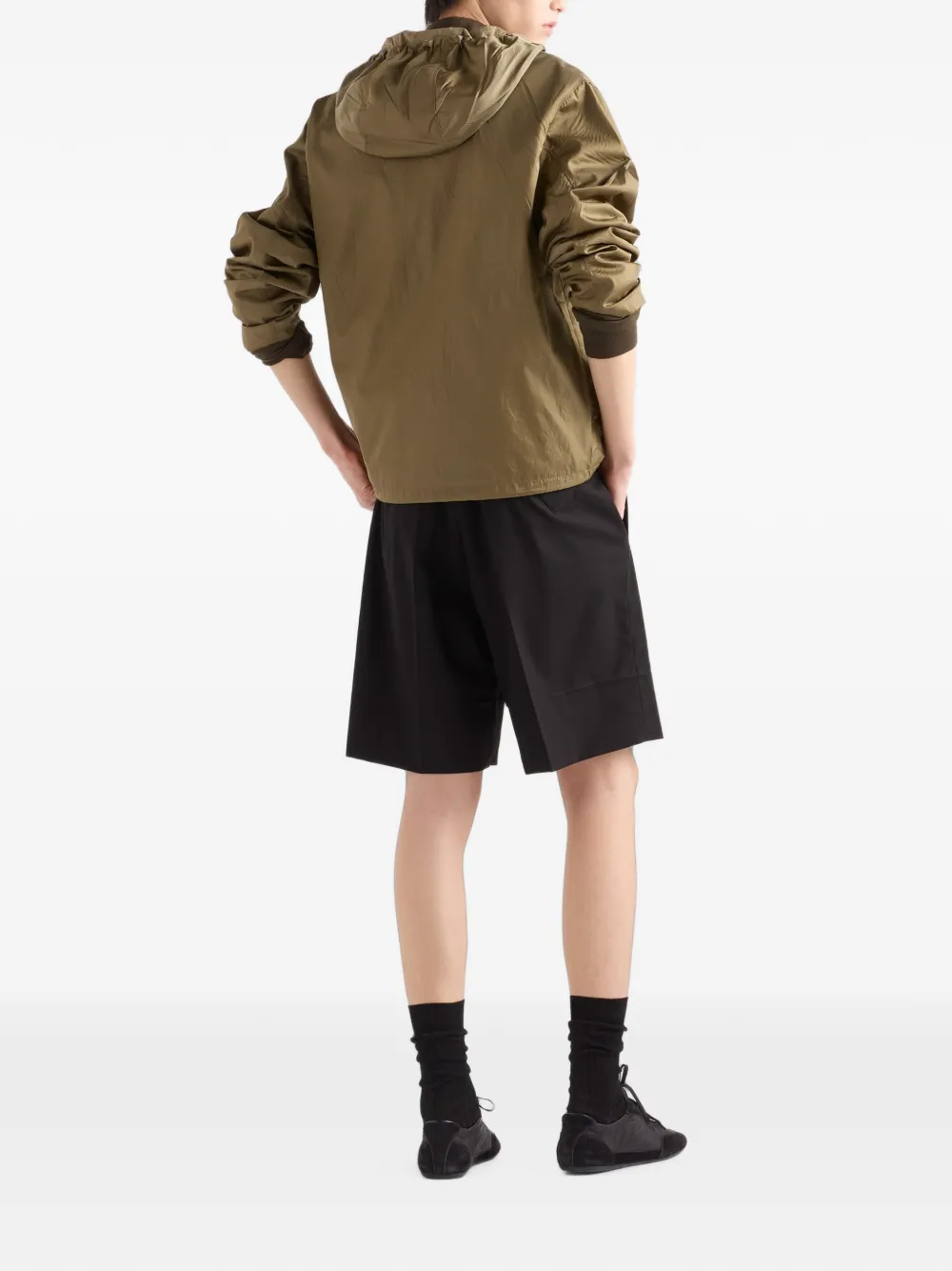 Prada Katoenen bermuda shorts Zwart