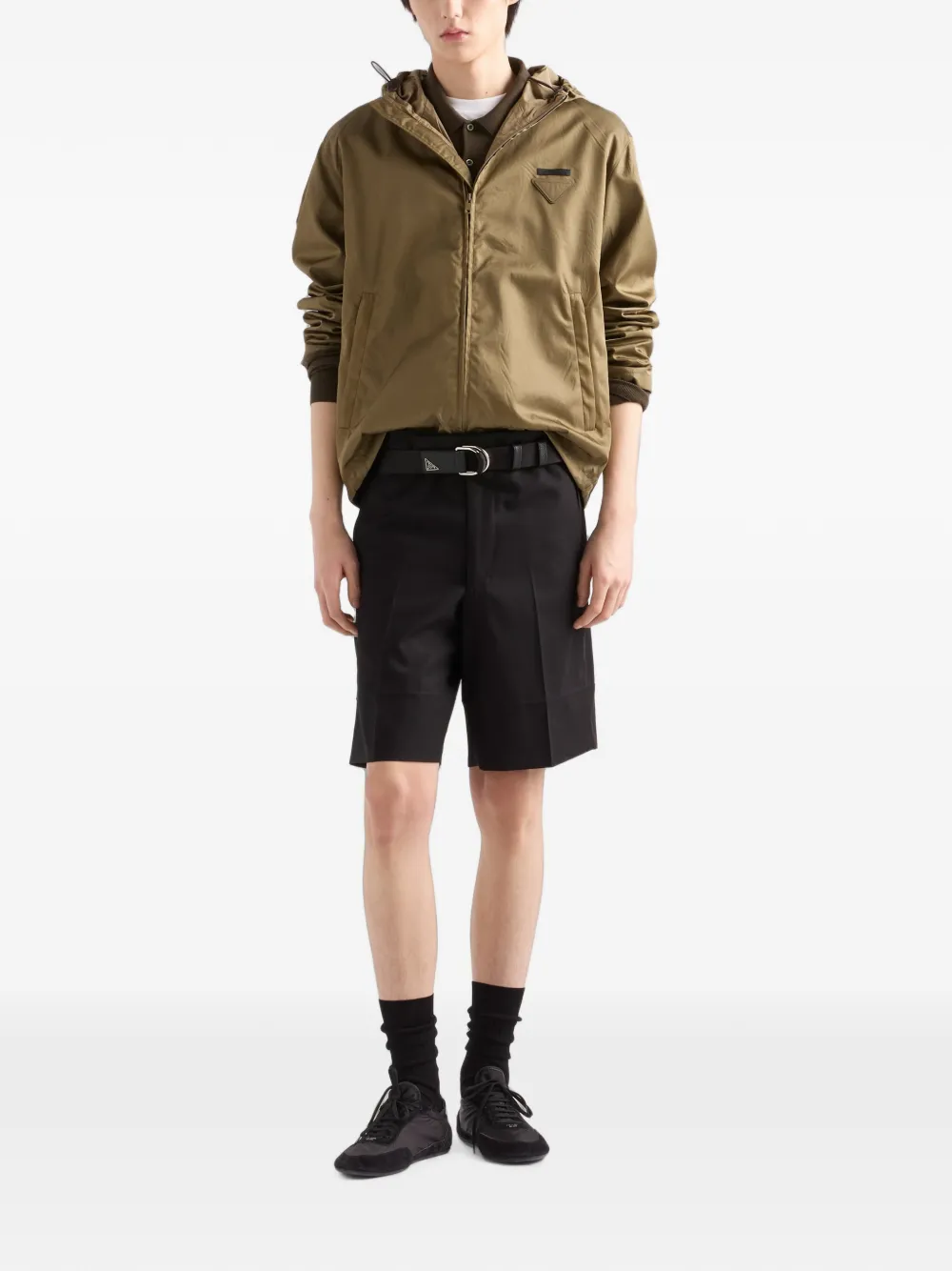 Prada Katoenen bermuda shorts Zwart
