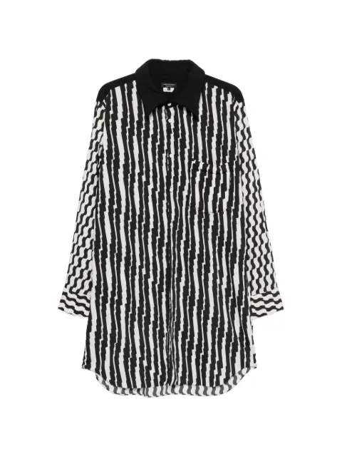 Comme des Garçons Homme Plus camisa larga con estampado abstracto