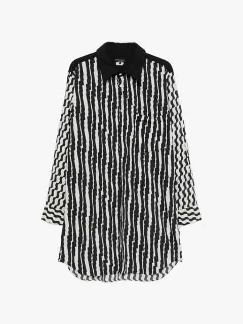 Comme des Garçons Homme Plus 아트 프린트 롱라인 셔츠