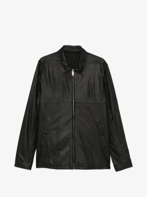 Rick Owens leather zip-up jacket