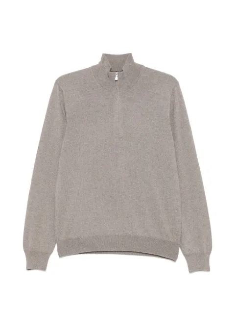 Tagliatore quarter-zip polo shirt