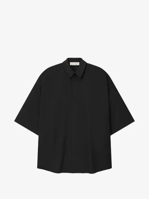 FEAR OF GOD ESSENTIALS silk-blend 3/4 sleeve button-up shirt