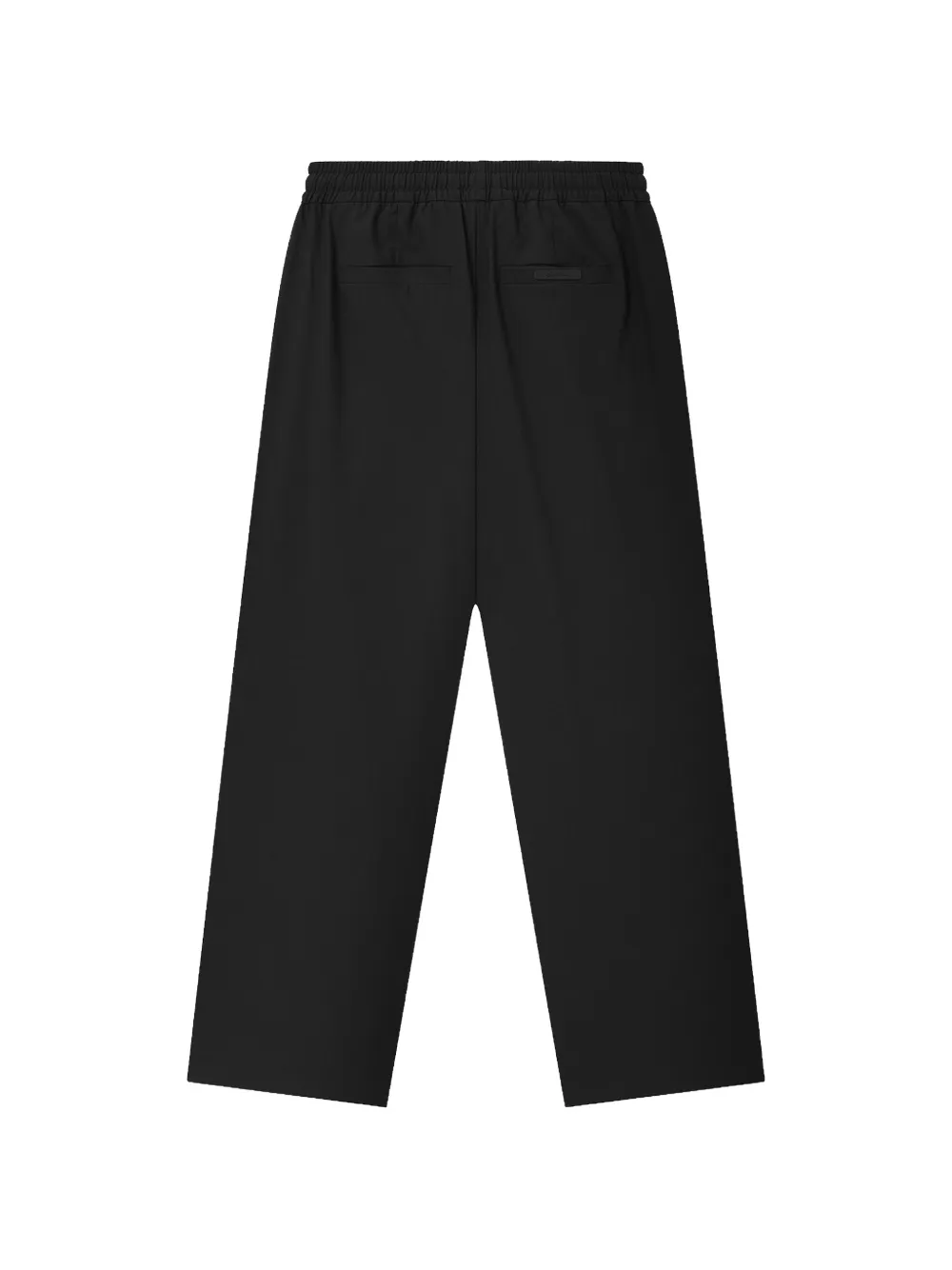 Essentials Silk-blend Pleat Front Drawstring Pants In Black