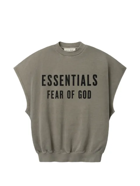 FEAR OF GOD ESSENTIALS relaxed fleece cutoff sweatshirt
