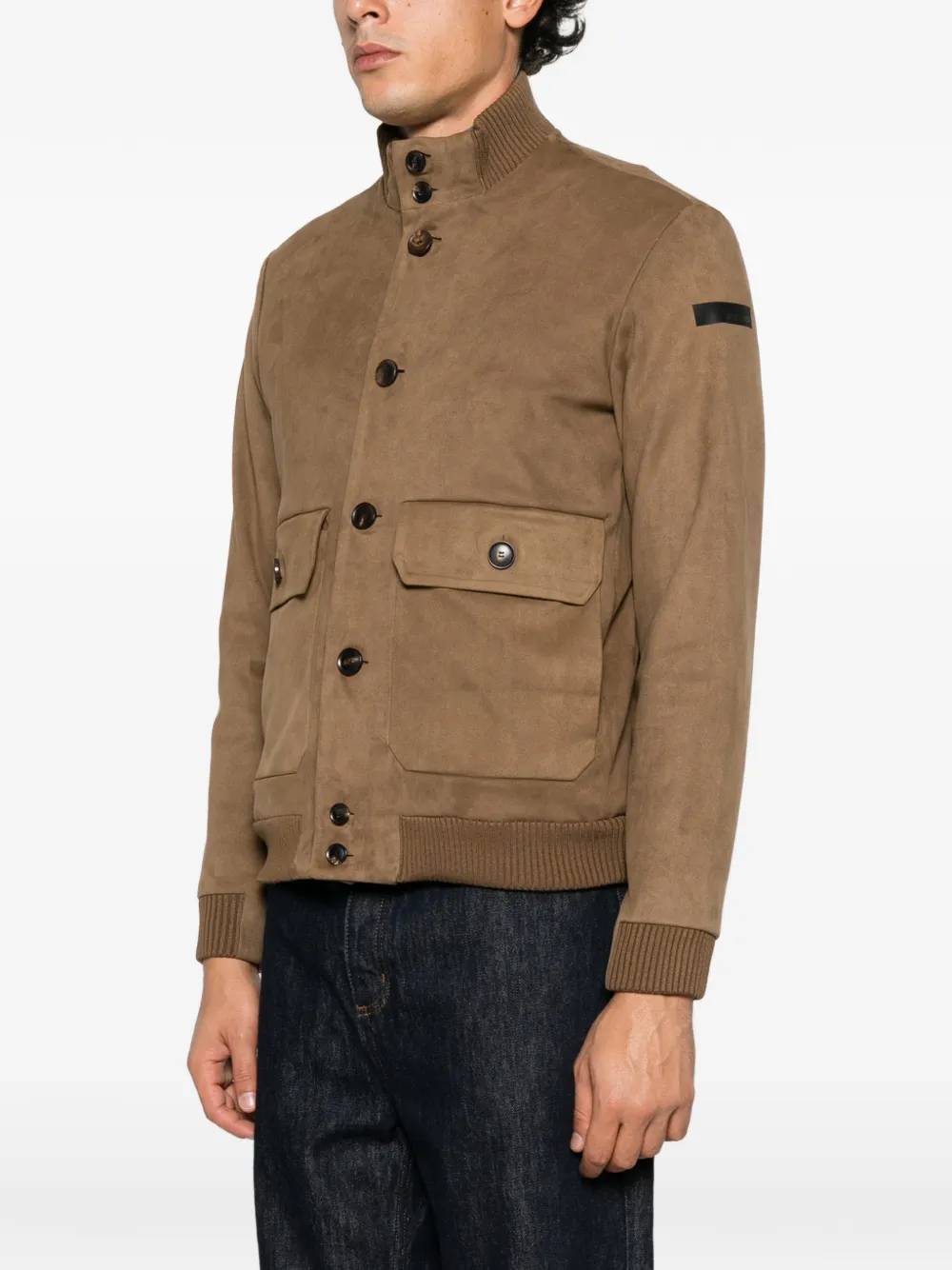 RRD button-fastening bomber jacket Bruin