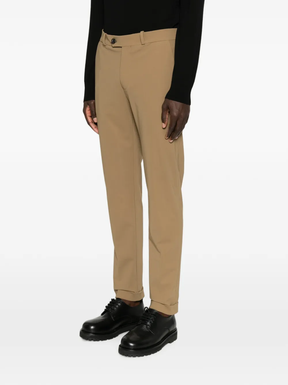 RRD Slim-fit broek met knoopsluiting Beige