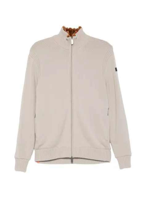 RRD ribbed-knit zip-up cardigan