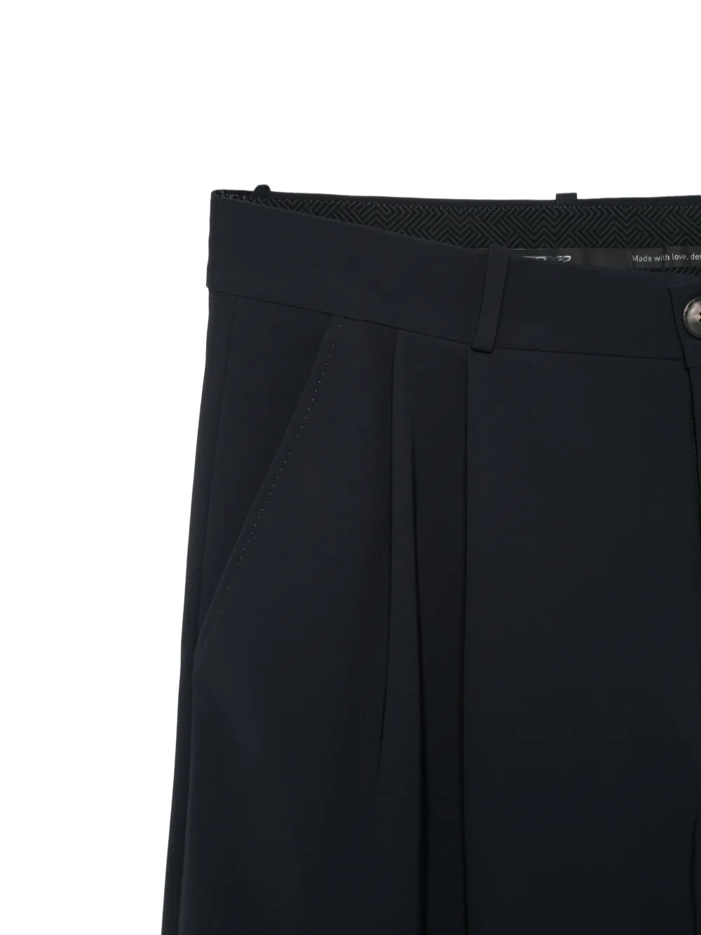 RRD Broek met geplooid detail Blauw