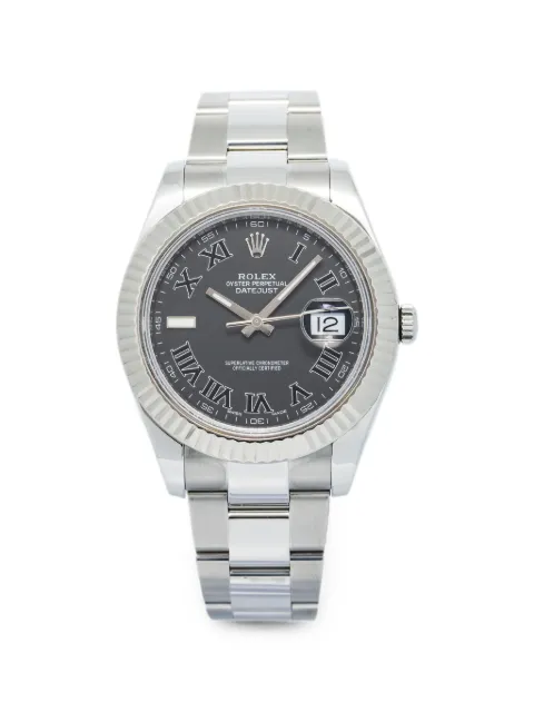 Rolex Datejust fluted bezel 41mm watch