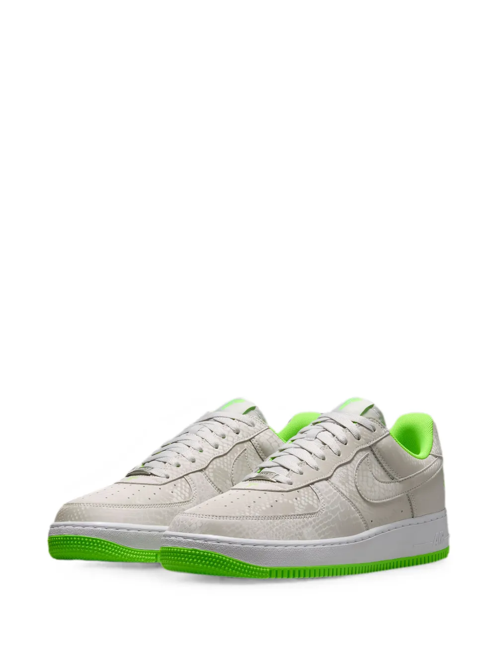 Nike Air Force 1 low snakeskin-effect sneakers Grijs
