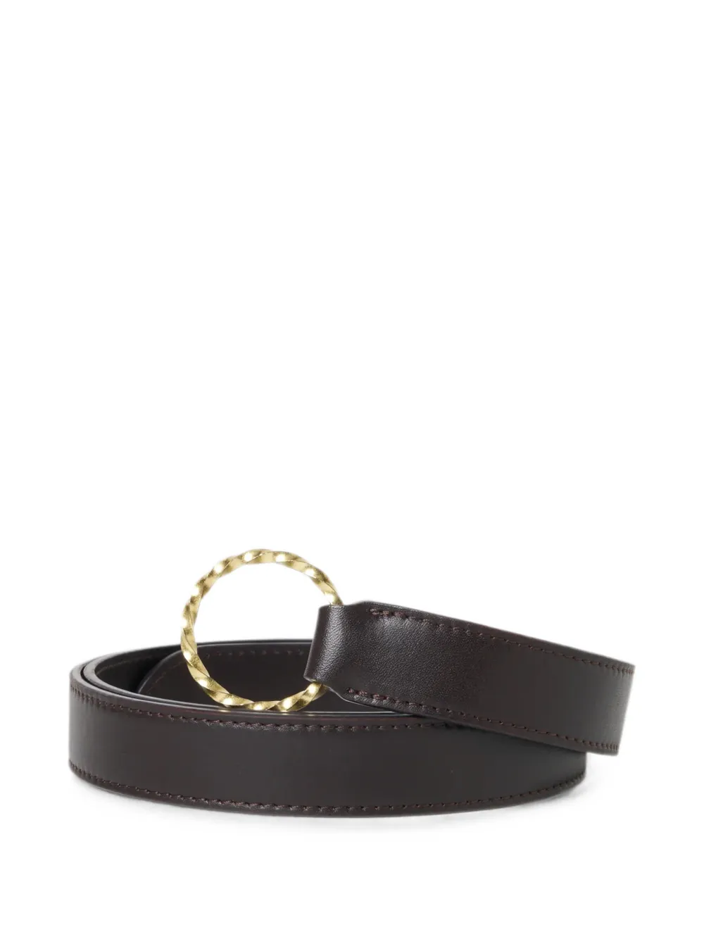TAIGA TAKAHASHI Infinite Circle leather belt - Rosso