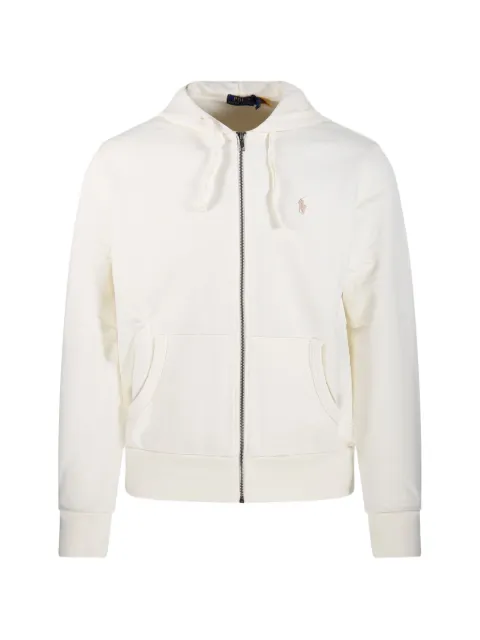 Ralph Lauren Collection logo-embroidered zip-up hoodie