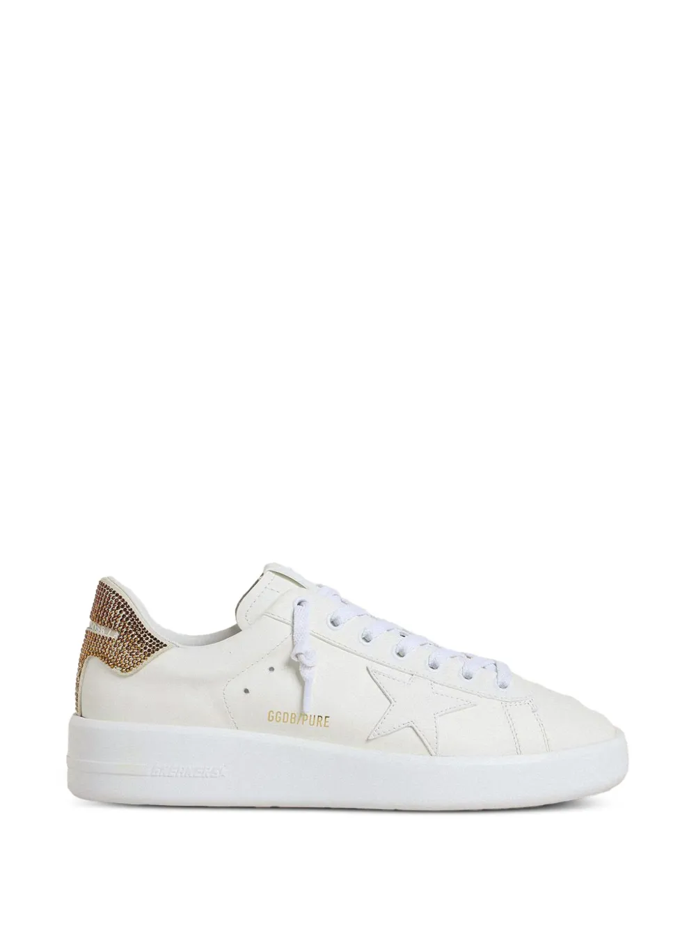 Golden Goose Purestar Sneakers mit Kristallen - Weiß