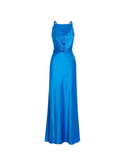 Roksanda Likai twisted satin maxi dress 