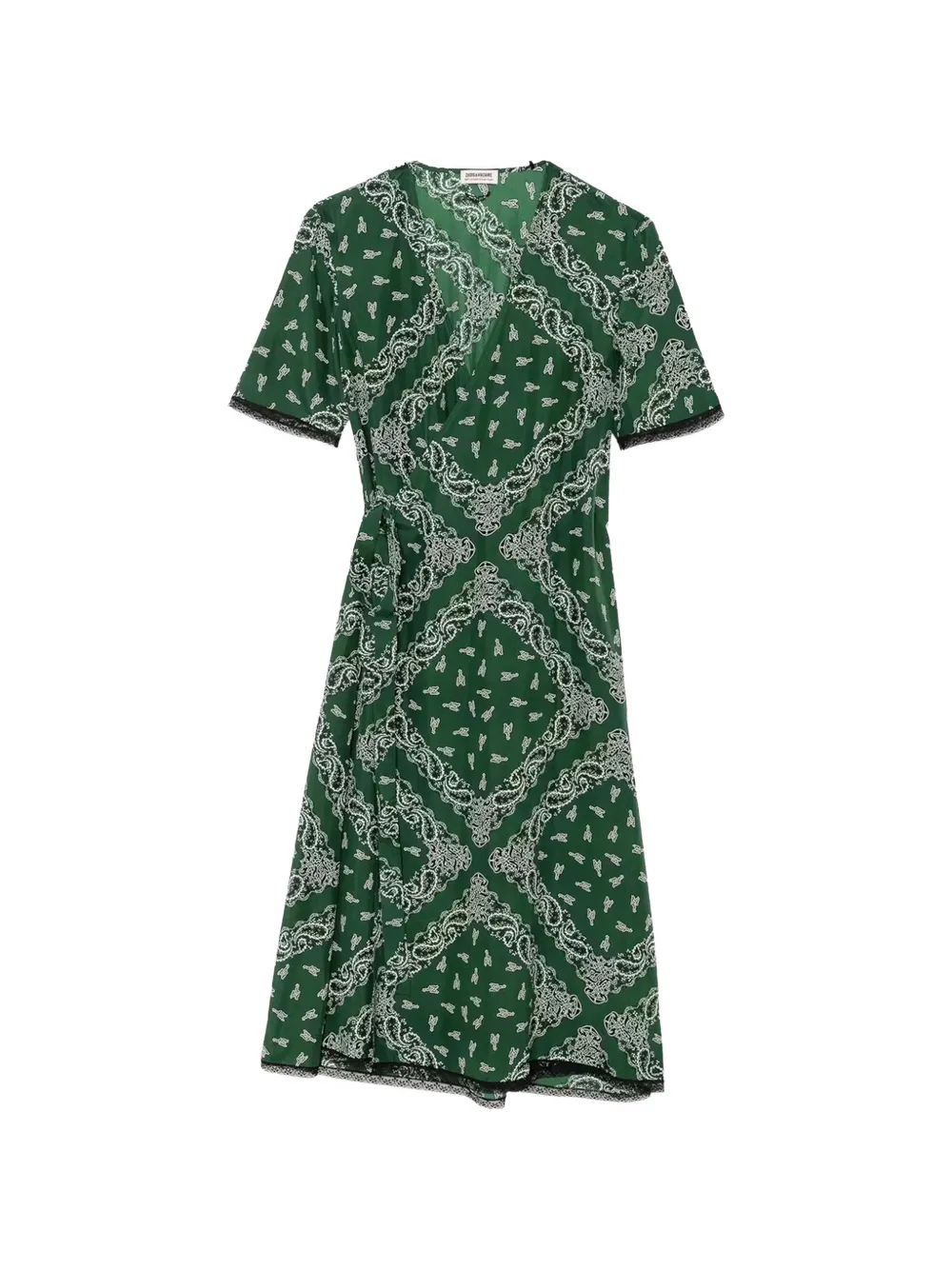Zadig&Voltaire Reforme bandana-print dress - Green