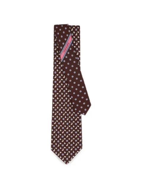 Ferragamo animal-print tie