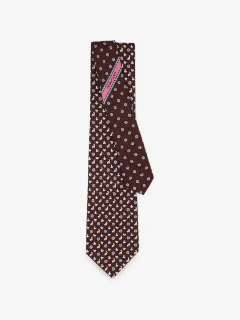 Ferragamo animal-print tie