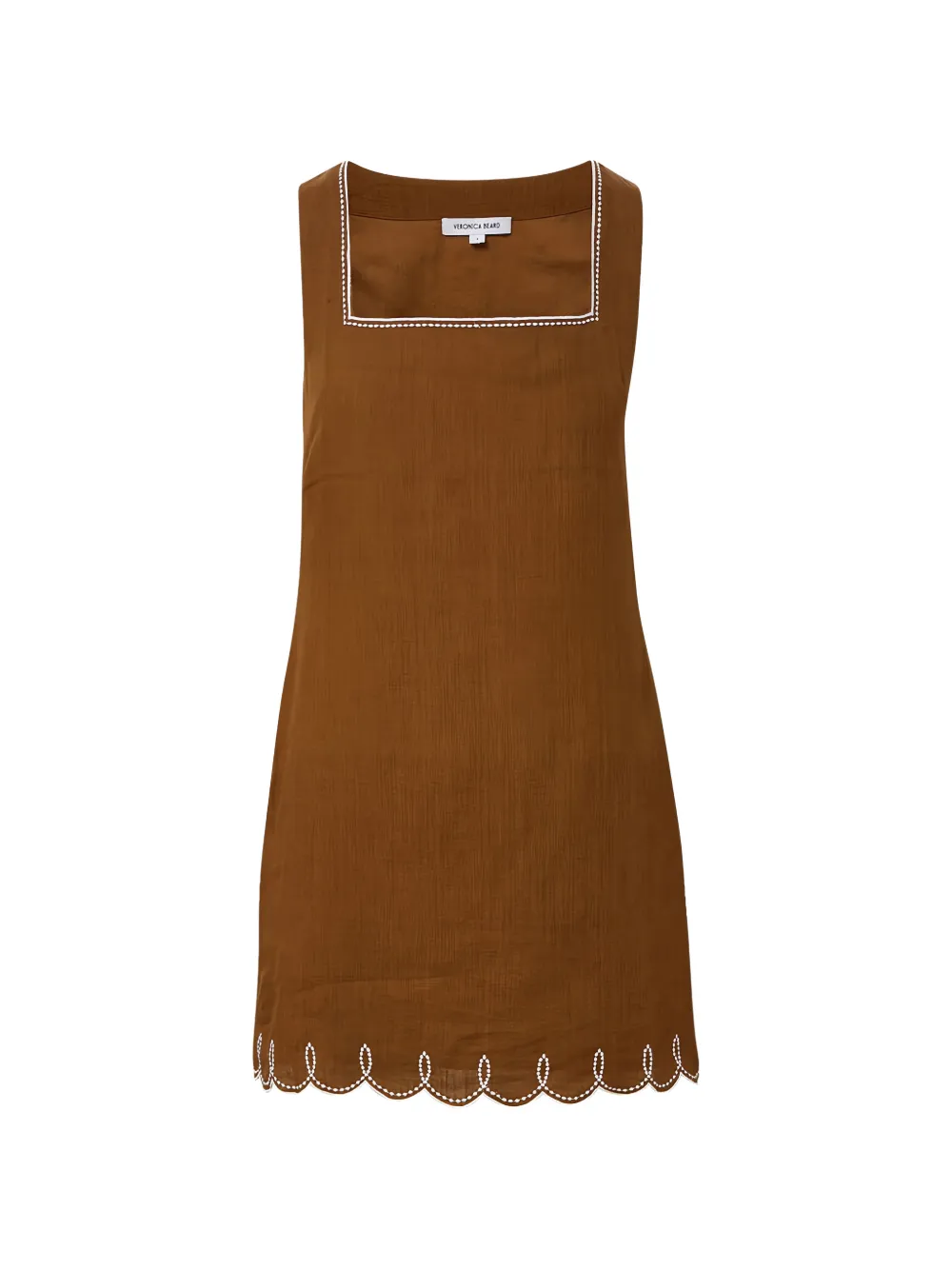 Veronica Beard Shanice Kleid aus Leinen - Braun