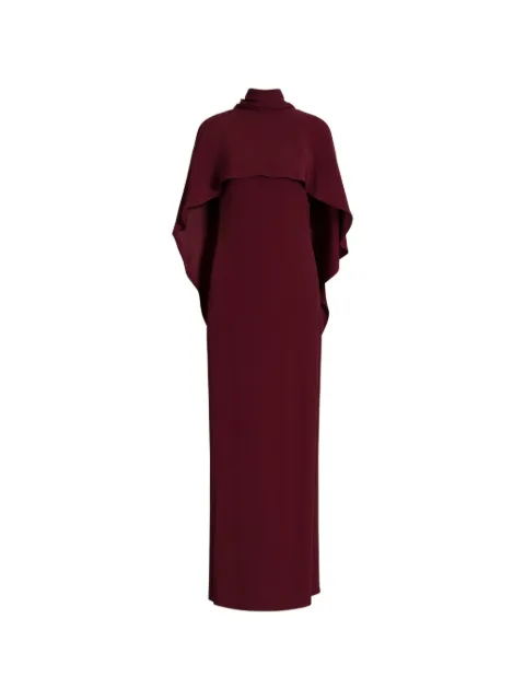 Alberta Ferretti vestido largo con detalle de capa