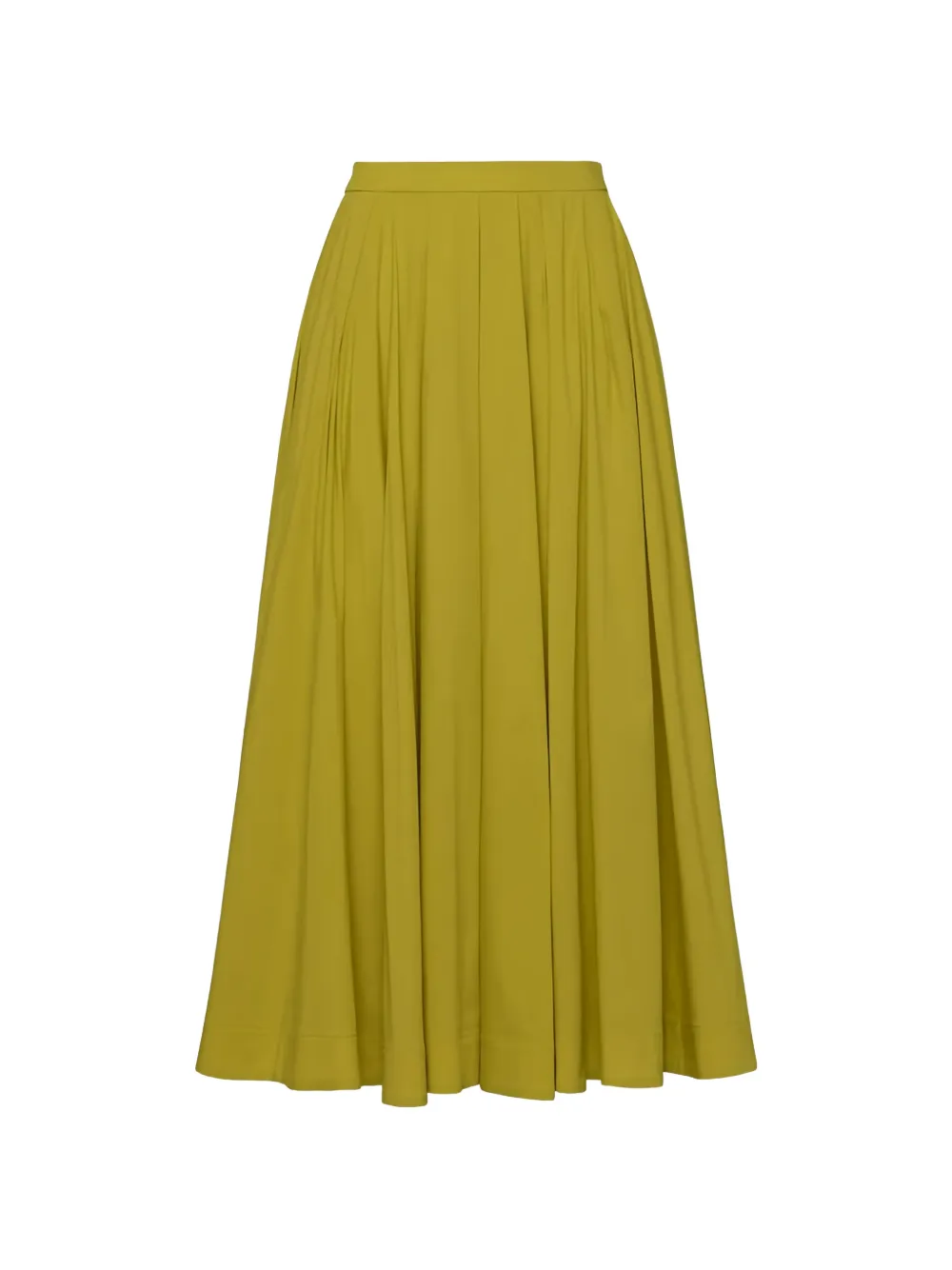 Cinq A Sept Doran pleated midi skirt - Giallo