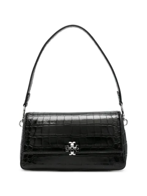 Tory Burch small Charlie croc-embossed shoulder bag